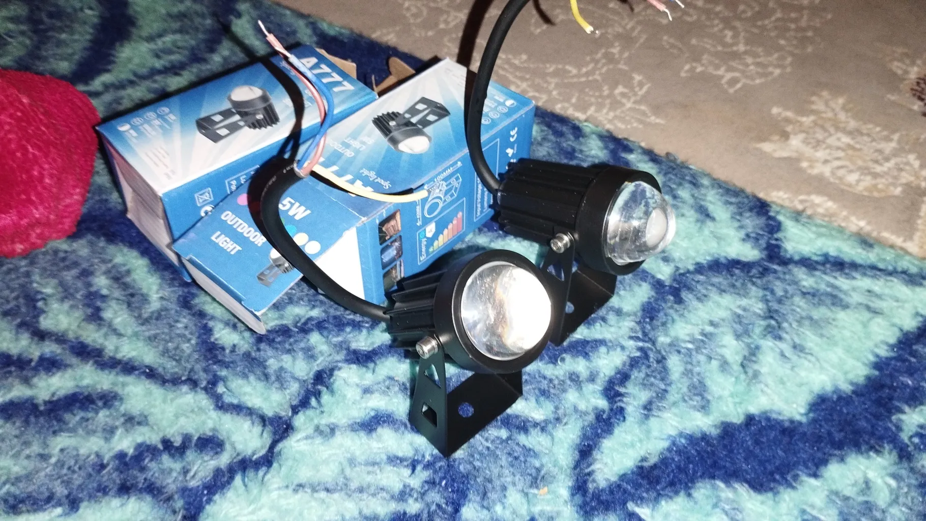 چراغ جت لایت 5 وات مدل a777 IP65 بسته 2 عددی