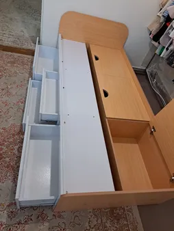 تخت خواب تک نفره مدل باکس دار شاهد سایز 90×200 سانتی متر
