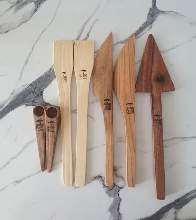 کفگیر سرو کیک مدل wood