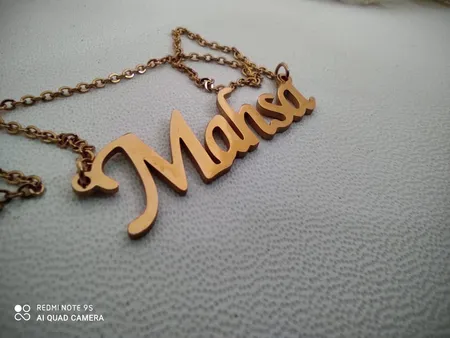 گردنبند نقره طرح اسم مهسا