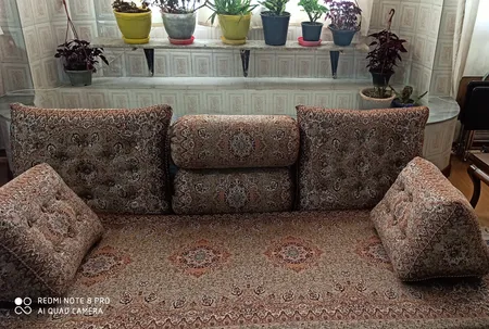 ست 7 تکه پشتی مدل شاه نشین کد 3004