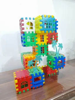 بازی ساختنی بلوک های خانه سازی 72 تکه