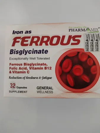 کپسول آهن فروس بیس گلیسینات فارمامیکس بسته 32 عددی