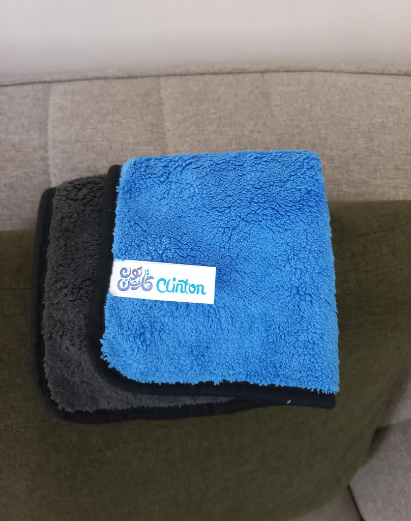 دستمال نظافت خودرو کلینتون مدل سوپر میکروفایبر 6030