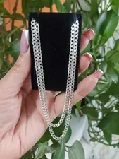 تجریه خرید زنجیر نقره مردانه گالری ظهیرالدینی مدل CHM-17