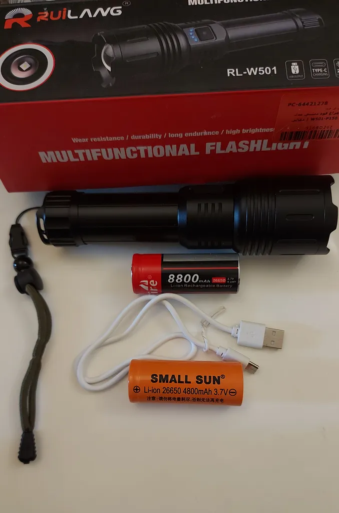 باتری لیتیوم-یون قابل شارژ اسمال سان کد cmp-26650 ظرفیت 4800 میلی آمپرساعت