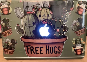 تجریه خرید استیکر لپ تاپ راتیانا مدل کاکتوس 01 مناسب برای لپ تاپ 15 تا 17 اینچ به همراه برچسب حروف فارسی کیبورد