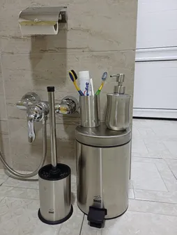 ست سطل و فرچه بهازکالا مدل استیل کد 16154063