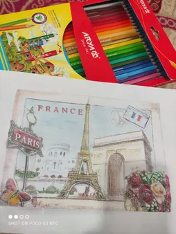 مداد رنگی 2+24 رنگ آریا مدل 3017