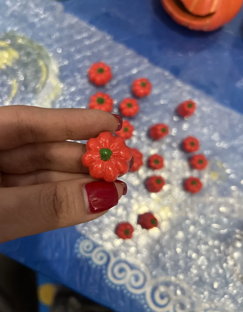 میوه تزئینی مدل کدو تنبل های پاییزی کد 596 مجموعه 20 عددی