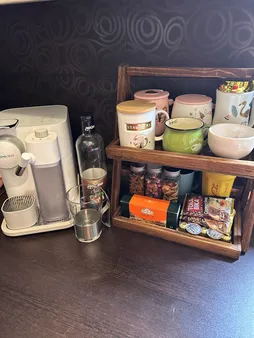 شلف رومیزی مدل دو طبقه چوبی کد 053