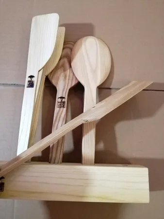 سرویس کفگیر و ملاقه 4 پارچه وودلندزون مدل کدبانو