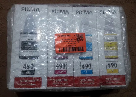 پک کامل جوهر مخزن کانن مدل GI 490 حجم 70 میلی لیتر