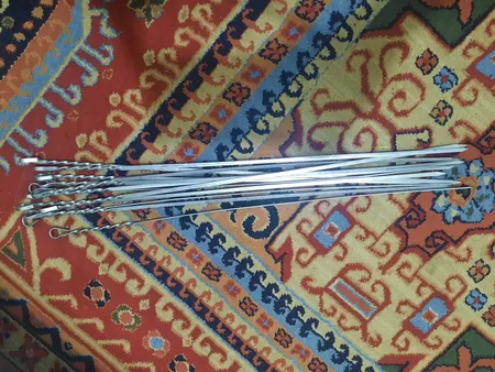 سیخ جگر مدل مفتولی 55cm بسته 12 عددی