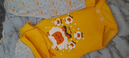 ست 3 تکه لباس نوزادی مدل بره ناقلا - YLW01