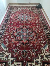 تجریه خرید فرش ماشینی سهند کد FS65.BJ طرح هریس زمینه قرمز