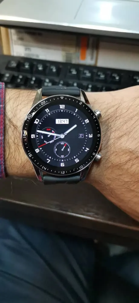 ساعت هوشمند هوآوی مدل WATCH GT 2 LTN-B19 46 mm بند لاستیکی