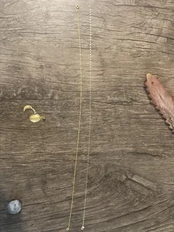 زنجیر طلا 18 عیار زنانه طلای مستجابی مدل کاملیا کد SH40