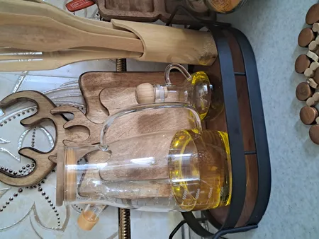 ظرف روغن مدل درب بامبو