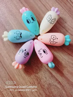 ماژیک علامت گذار طرح هویج مجموعه 6 عددی