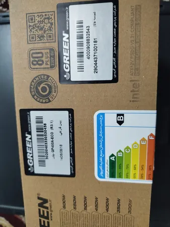 منبع تغذیه کامپیوتر گرین مدل GP450A-ECO Rev3.1