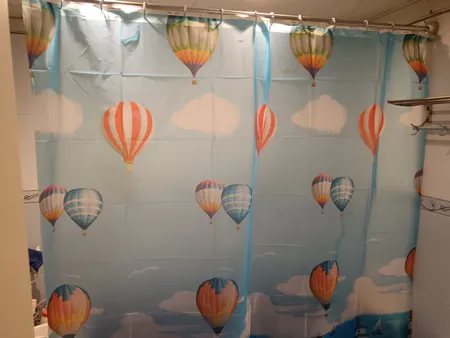 پرده حمام کد PH70 سایز 180x180 سانتی متر