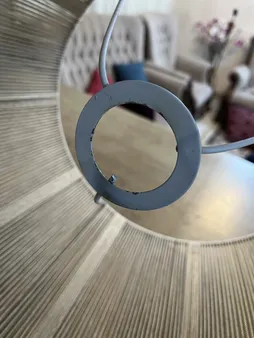 شید آباژور مدل مخروطی  نخ  مکرومه