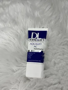 تجریه خرید ژل آبرسان صورت درمالیفت مدل AQUALIFT AC مناسب برای پوست‌های چرب و جوشدار حجم 50 میلی لیتر