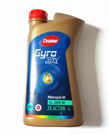 روغن موتورسیکلت کاسپین مدل SL-20W-50 حجم 1 لیتر