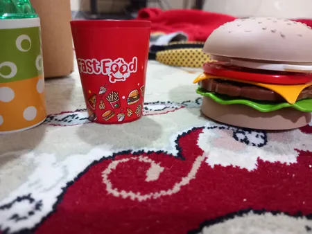 ست اسباب بازی فست فود زینگو مدل همبرگر و نوشیدنی