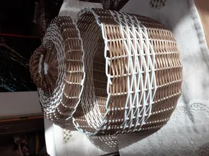 تجریه خرید سبد حصیر بافی ارغوان سازان مدل مینو کد 01