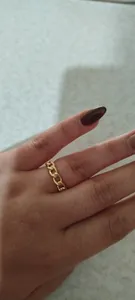 تجریه خرید انگشتر طلا 18 عیار زنانه با طرح کارتیه مایا ماهک مدل MR0258 سایز 54