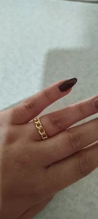 انگشتر طلا 18 عیار زنانه با طرح کارتیه مایا ماهک مدل MR0258 سایز 54