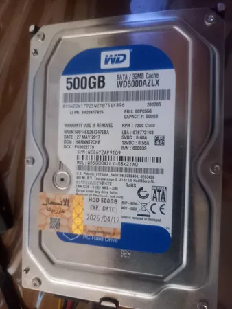 هارددیسک اینترنال وسترن دیجیتال مدل Blue WD5000AZLX ظرفیت 500 گیگابایت