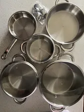 تجریه خرید سرویس پخت و پز 8 پارچه پارس استیل مدل سه لایه کد 08