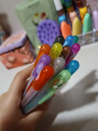 خودکار اکلیلی 12 رنگ مدل Glitter Pen