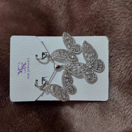 نیم ست زنانه مدل پروانه بزرگ کد 15529