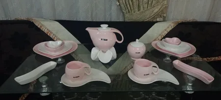 ست صبحانه خوری 17 پارچه آی سرام طرح ریتا مدل 4025