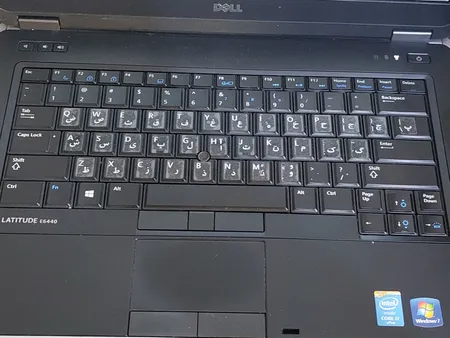 برچسب کیبورد حروف فارسی طرح شفاف