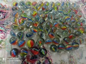 تجریه خرید تیله شیشه ای گلدونه مدل A01 بسته 100 عددی