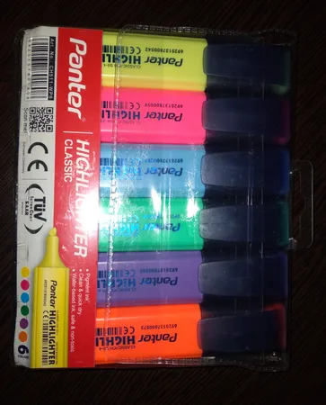 ماژیک علامت گذار 6 رنگ پنتر مدل CH511WP6