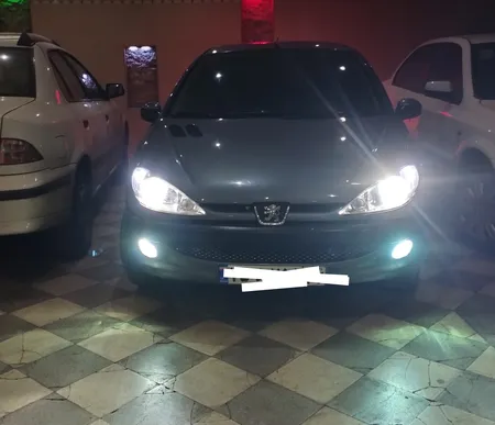 لامپ هدلایت خودرو مدل C6 H7 مناسب برای پژو 206 بسته دو عددی