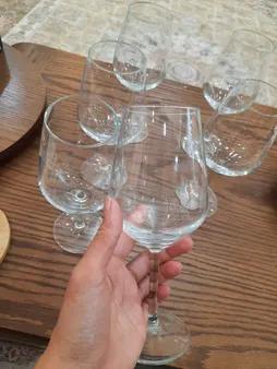 لیوان پایه دار پاشاباغچه مدل آلگرا کد 440065 بسته 6 عددی