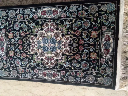 فرش ماشینی سهند کد VF19.DK زمینه سرمه ای