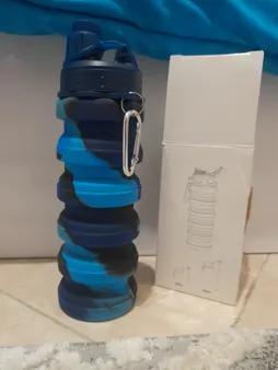 قمقمه دوچرخه مدل سیلیکونی تاشو گنجایش 0.5 لیتر