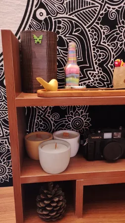 شمع دست ساز مدل بتنی مجموعه 3 عددی