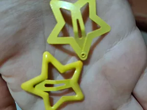 تجریه خرید گیره مو دخترانه مدل تق تقی ستاره ای پاستیلی بسته 10 عددی