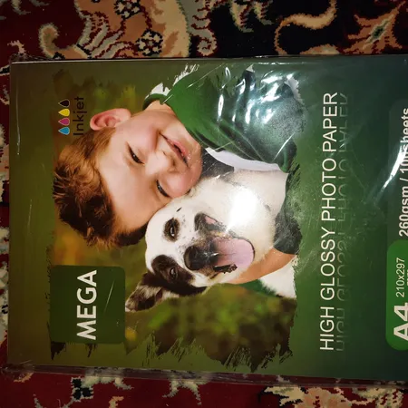 کاغذ چاپ عکس گلاسه مگا مدل PHG-260 سایز A4 بسته ۱۰۰ عددی