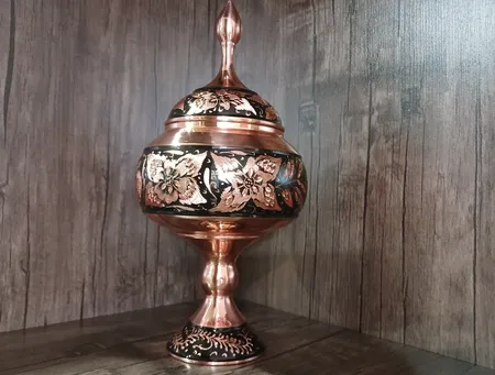 شکلات خوری مسی مدل الماس تراش کد JR-28