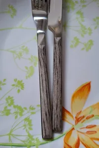 تجریه خرید ست کارد و چنگال  12 پارچه سی اند اس طرح چوبی